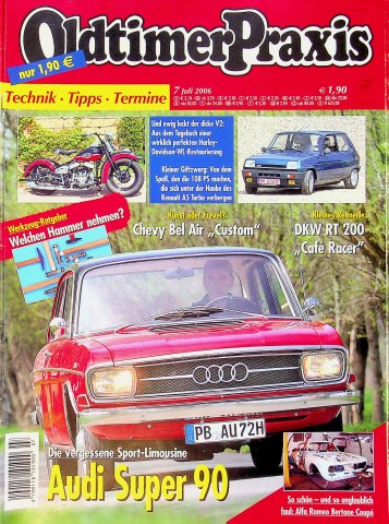 Deckblatt Oldtimer Praxis (07/2006)